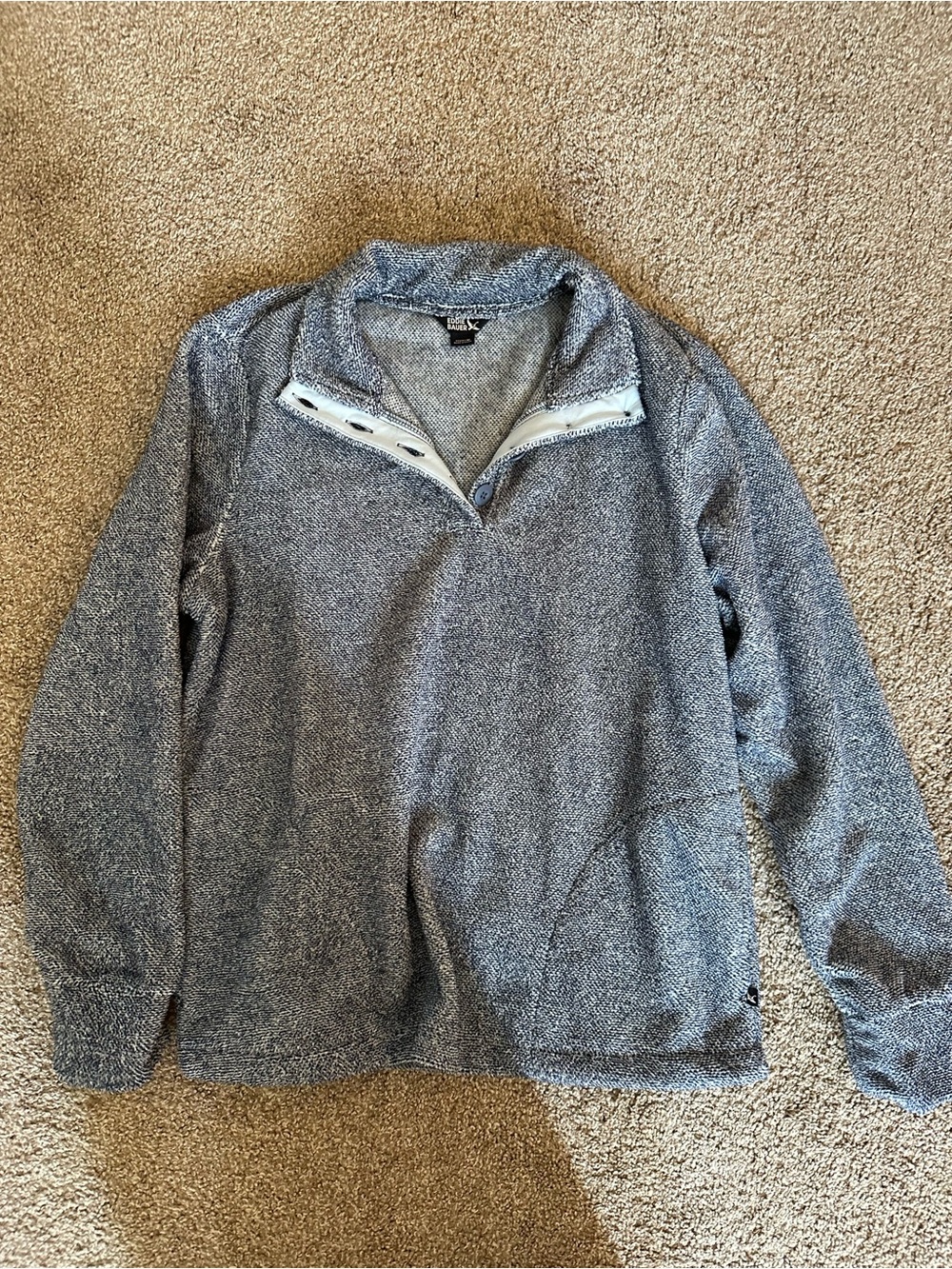 Eddie Bauer Gray Half-Zip Pullover Sweater